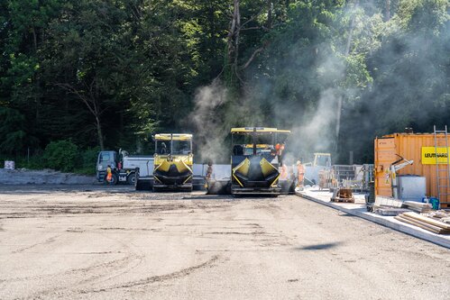 Deponie Tambrig, Belagseinbau