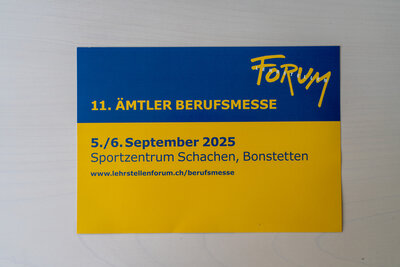 Unsere Lernenden an der 11. Ämtler Berufsmesse