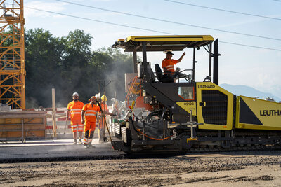 Deponie Tambrig, Belagseinbau