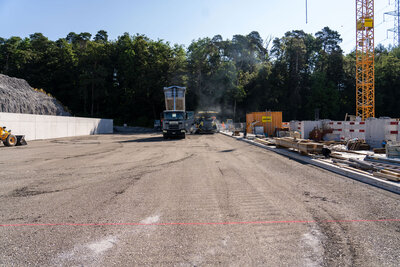 Deponie Tambrig, Belagseinbau