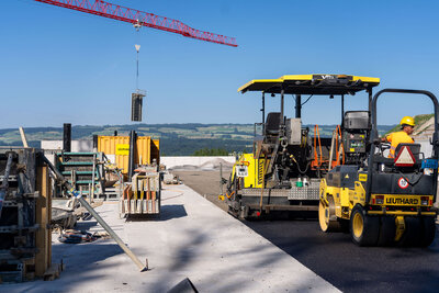 Deponie Tambrig, Belagseinbau