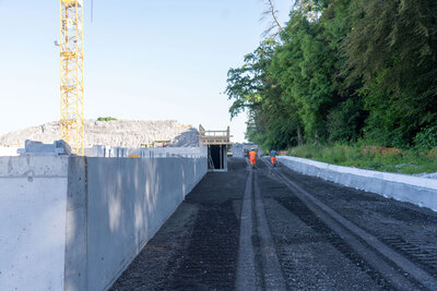 Deponie Tambrig, Belagseinbau